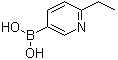CAS # 1001907-69-2, B-(6-Ethyl-3-pyridinyl)boronic acid