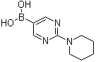 structure of CAS# 1002128-86-0, [2-(Piperidin-1-yl)pyrimidin-5-yl]boronic acid