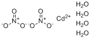 structure of CAS# 10022-68-1, Nitric acid cadmium salt tetrahydrate