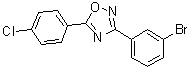 CAS # 1003221-16-6, 3-(3-Bromophenyl)-5-(4-chlorophenyl)-1,2,4-oxadiazole