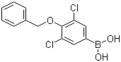 structure of CAS# 1003298-85-8, 4-苄氧基-3,5-二氯苯硼酸