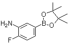 structure of CAS# 1003575-43-6, 3-Amino-4-fluorophenylboronic acid pinacol ester