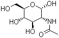 2-Acetamido-2-deoxy-alpha-D-glucose molecular structure (CAS 10036-64-3)