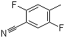 structure of CAS# 1003708-66-4, 2,5-二氟-4-甲基苯腈