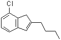 structure of CAS# 1003709-15-6, 2-丁基-7-氯-1H-茚
