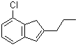 structure of CAS# 1003709-23-6, 7-Chloro-2-propyl-1H-indene