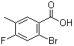 structure of CAS# 1003709-39-4, 2-溴-4-氟-5-甲基苯甲酸