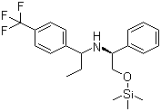 CAS # 1003887-65-7, (alphaS)-alpha-Ethyl-N-[(1S)-1-phenyl-2-[(trimethylsilyl)oxy]ethyl]-4-(trifluoromethyl)benzenemethanamine