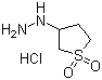 CAS # 1004-15-5, 3-Sulfolanylhydrazine hydrochloride, (Tetrahydro-1,1-dioxido-3-thienyl)hydrazine monohydrochloride, (Tetrahydro-3-thienyl)hydrazineS,S-dioxide hydrochloride , (Tetrahydro-3-thienyl)hydrazine S,S-dioxide monohydrochloride, (Tetrahydro-1,1-dioxido-3-thienyl)hydrazine hydrochloride