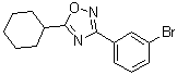 CAS # 1004672-11-0, 3-(3-Bromophenyl)-5-cyclohexyl-1,2,4-oxadiazole