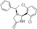 CAS 登录号：1004754-99-7, (2S)-2-(2,6-二氯苯基)-1-[(1R)-1-苯基乙基]-4-咪唑烷酮