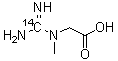 N-(Aminoiminomethyl-<sup>14</sup>C)-N-methylglycine molecular structure (CAS 100482-07-3)