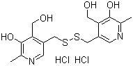 CAS # 10049-83-9, Pyrithioxin dihydrochloride, Pyritinol dihydrochloride, 3,3'-[Dithiobis(methylene)]bis[5-hydroxy-6-methyl-4-pyridinemethanol] dihydrochloride