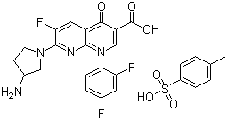 structure of CAS# 100490-36-6, 对甲苯磺酸妥舒沙星