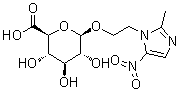 CAS # 100495-98-5, Metronidazole glucuronide, 2-(2-Methyl-5-nitro-1H-imidazol-1-yl)ethyl beta-D-glucopyranosiduronic acid