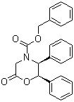structure of CAS# 100516-54-9, (2R,3S)-N-苄氧羰基-2,3-二苯基吗啉-6-酮