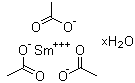 structure of CAS# 100587-91-5, Samarium acetate hydrate