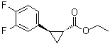 structure of CAS# 1006376-61-9, (1R,2R)-2-(3,4-二氟苯基)环丙烷羧酸乙酯