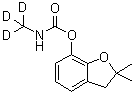 CAS # 1007459-98-4, N-(Methyl-d<sub>3</sub>)carbamic acid 2,3-dihydro-2,2-dimethyl-7-benzofuranyl ester