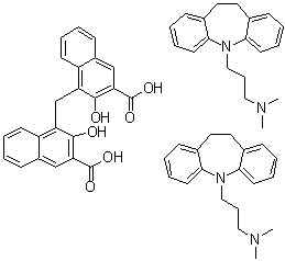 Imipramine pamoate molecular structure (CAS 10075-24-8)
