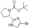 CAS # 1007882-59-8, tert-Butyl (S)-2-(4-bromo-1H-imidazol-2-yl)pyrrolidine-1-carboxylate, (S)-tert-Butyl 2-(5-bromo-1H-imidazol-2-yl)pyrrolidine-1-carboxylate