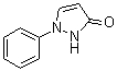 structure of CAS# 1008-79-3, 1,2-Dihydro-1-phenyl-3H-pyrazol-3-one