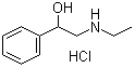 CAS # 1009-15-0, alpha-[(Ethylamino)methyl]benzyl alcohol hydrochloride