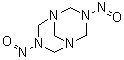 3,7-Dinitroso-1,3,5,7-tetraazabicyclo[3.3.1]nonane molecular structure (CAS 101-25-7)