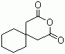 structure of CAS# 1010-26-0, 1,1-Cyclohexane diacetic anhydride