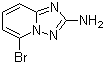structure of CAS# 1010120-55-4, 5-溴-[1,2,4]三唑并[1,5-a]吡啶-2-胺