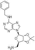 CAS # 1010855-46-5, 5'-Amino-5'-deoxy-2',3'-O-(1-methylethylidene)-N-(phenylmethyl)adenosine