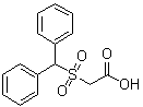 CAS # 101094-05-7, 2-[(Diphenylmethyl)sulfonyl]acetic acid, NSC 114215