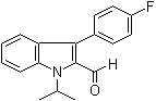 CAS # 101125-34-2, 3-(4-Fluorophenyl)-1-isopropyl-1H-indole-2-carbaldehyde
