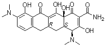 CAS # 10118-89-5, 9-Minocycline, (4S,4aS,5aR,12aS)-4,9-Bis(dimethylamino)-1,4,4a,5,5a,6,11,12a-octahydro-3,10,12,12a-tetrahydroxy-1,11-dioxo-2-naphthacenecarboxamide
