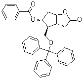 CAS # 101208-17-7, (3aR,4S,5R,6aS)-5-(Benzoyloxy)hexahydro-4-[(triphenylmethoxy)methyl]-2H-cyclopenta[b]furan-2-one