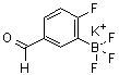 structure of CAS# 1012868-70-0, 三氟(2-氟-5-甲酰基苯基)硼酸钾