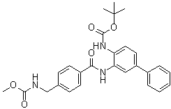 CAS # 1013330-69-2, N-[[4-[[[4-[[(1,1-Dimethylethoxy)carbonyl]amino][1,1'-biphenyl]-3-yl]amino]carbonyl]phenyl]methyl]carbamic acid methyl ester