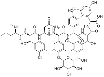 structure of CAS# 101485-50-1, Desvancosaminyl vancomycin