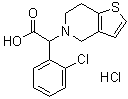 CAS 登录号：1015247-88-7, alpha-(2-氯苯基)-6,7-二氢噻吩并[3,2-c]吡啶-5(4H)-乙酸盐酸盐