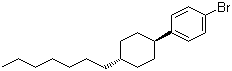 structure of CAS# 101532-38-1, 反式-1-溴-4-(4-庚基环己基)苯