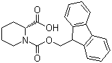 structure of CAS# 101555-63-9, Fmoc-D-Pipecolic acid
