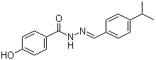 CAS # 101574-65-6, GSK 4716, 4-Hydroxybenzoic acid 2-[[4-(1-methylethyl)phenyl]methylene]hydrazide