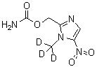 structure of CAS# 1015855-87-4, 1-(Methyl-d<sub>3</sub>)-5-nitro-1H-imidazole-2-methanol 2-carbamate