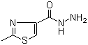 CAS # 101767-28-6, 2-Methyl-4-thiazolecarboxylic acid hydrazide, 2-Methyl-4-thiazolecarboxylic acid hydrazide