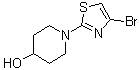 structure of CAS# 1017781-58-6, 1-(4-溴-2-噻唑基)-4-哌啶醇