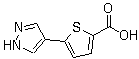 structure of CAS# 1017794-49-8, 5-(1H-吡唑-4-基)-2-噻吩羧酸