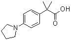 structure of CAS# 1018660-79-1, alpha,alpha-Dimethyl-4-(1-pyrrolidinyl)benzeneacetic acid