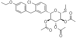 CAS # 1018899-03-0, Methyl (5S)-5-C-[4-chloro-3-[(4-ethoxyphenyl)methyl]phenyl]-1-thio-beta-L-xylopyranoside 2,3,4-triacetate