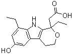 CAS # 101901-06-8, 6-Hydroxyetodolac, 1,8-Diethyl-1,3,4,9-tetrahydro-6-hydroxypyrano[3,4-b]indole-1-acetic acid, RAK 901