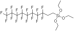 structure of CAS# 101947-16-4, 1H,1H,2H,2H-全氟癸基三乙氧基硅烷